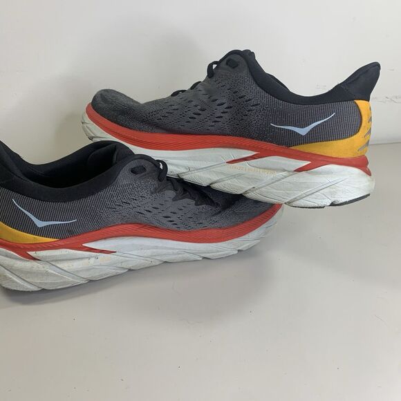 HOKA Clifton 8 Size 9.5D Men’s Anthracite Castlerock Gray -1119393ACTL - Picture 2 of 9